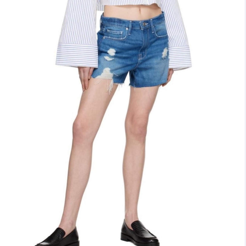 NWT Frame Jeans Le Brigette Denim Shorts Atrium Soho NEW WITH TAGS Size 28